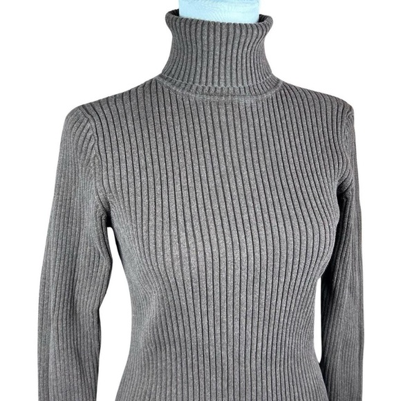 Vintage Gap Brown Ribbed Turtleneck - Picture 2 of 4